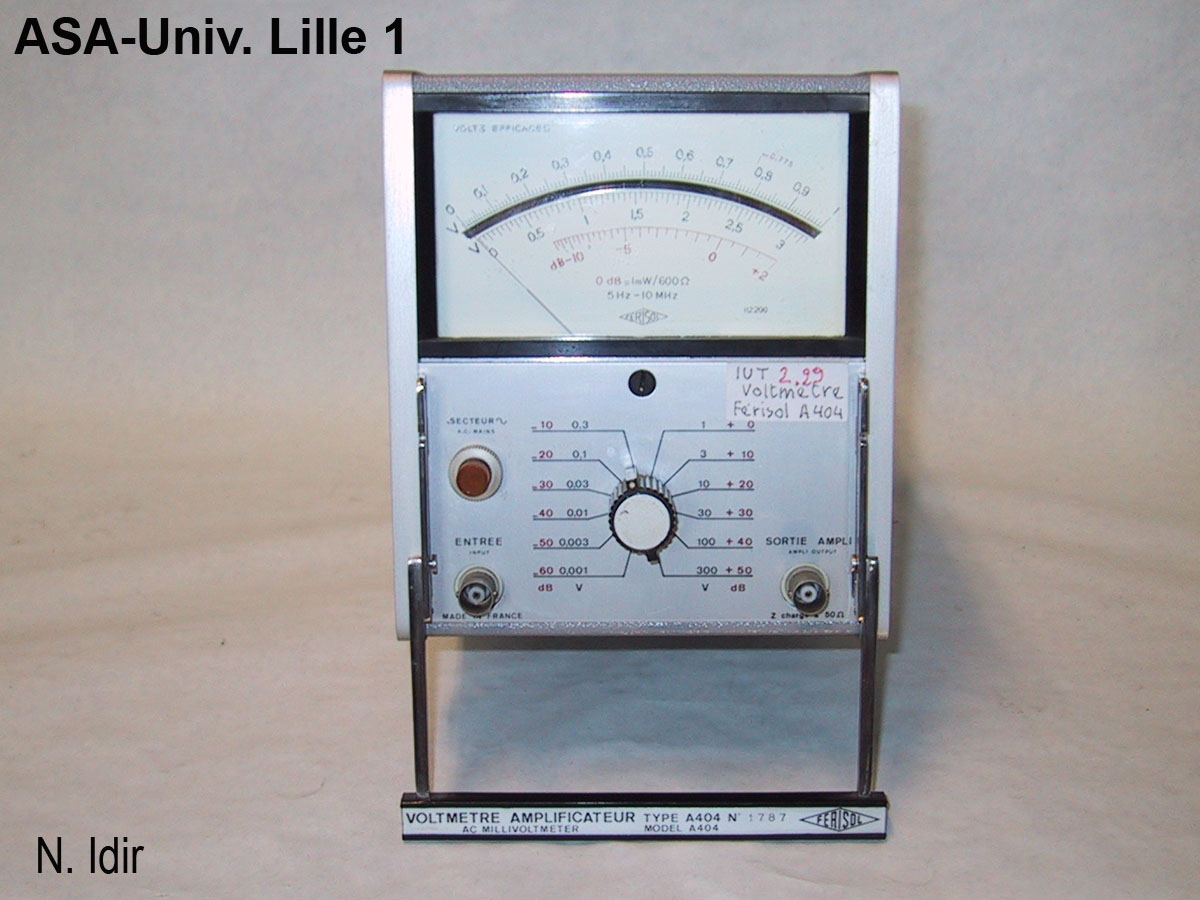 Voltmètre amplificateur Férisol A404_1