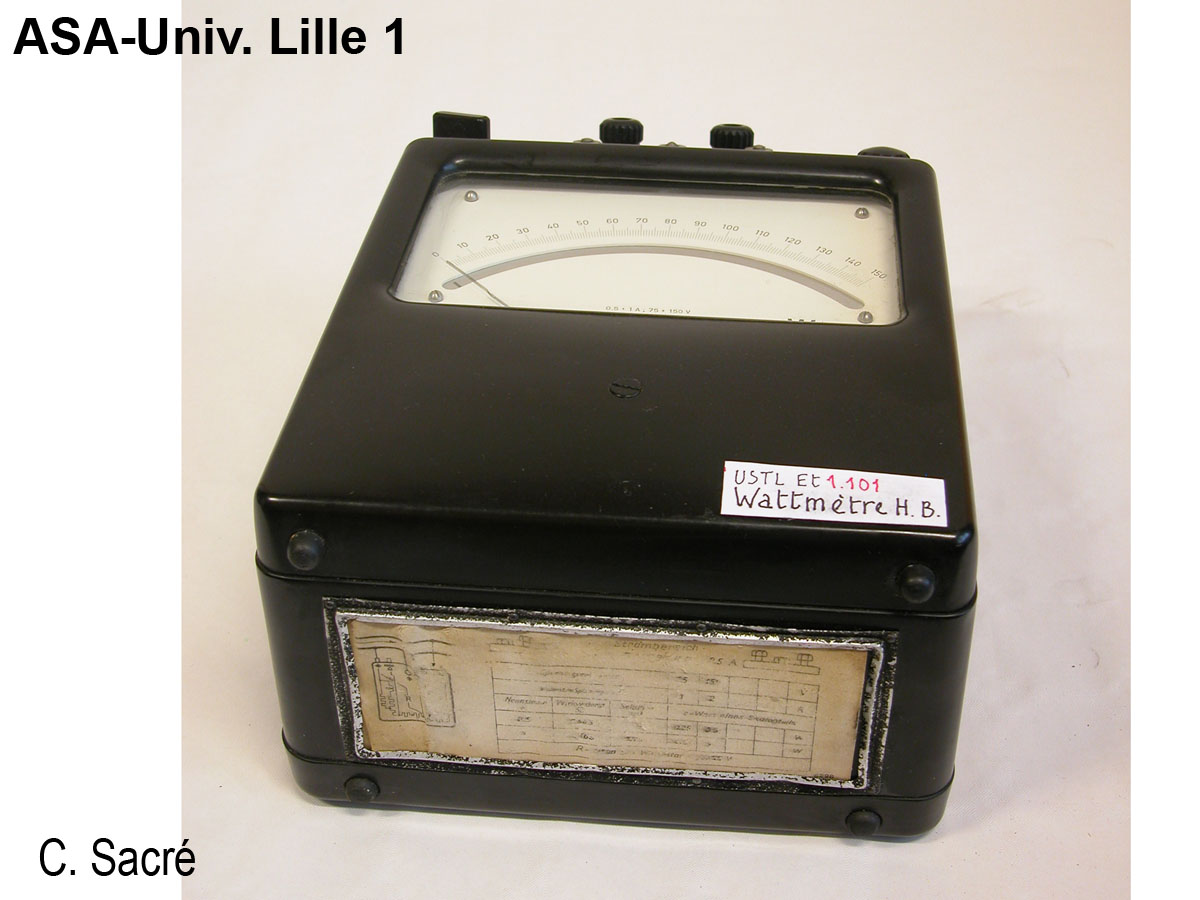 Wattmètre de précision Hartmann-Braun_1