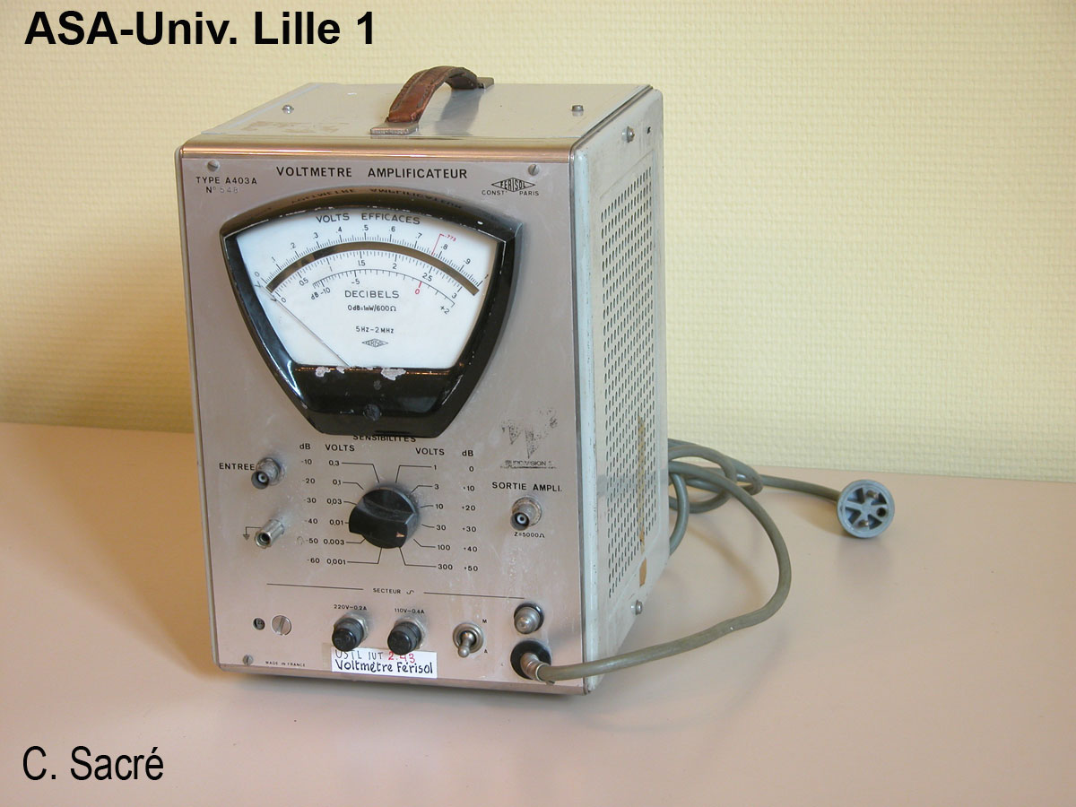 Voltmètre amplificateur Férisol A 403 A_1