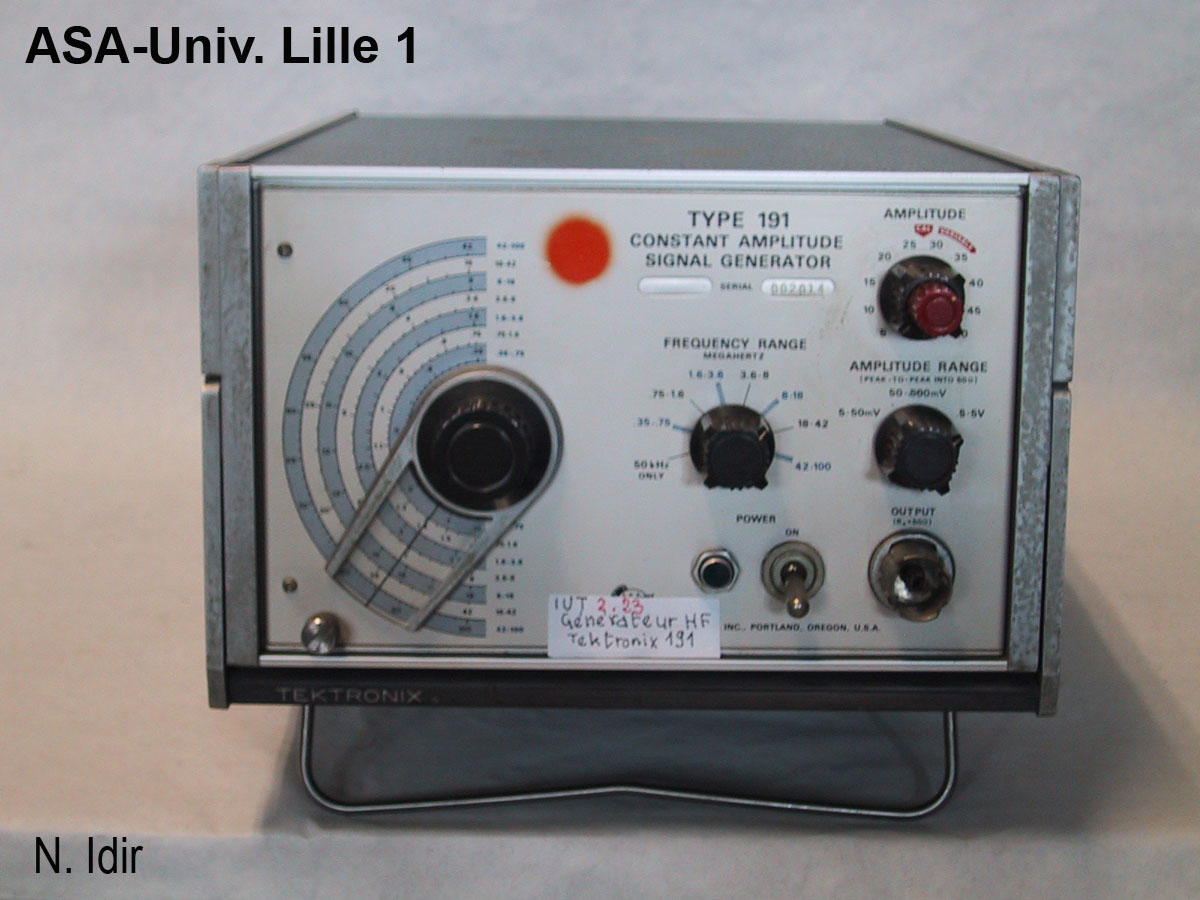 Générateur HF de signaux  d’amplitude constante 191 Tektronix_1