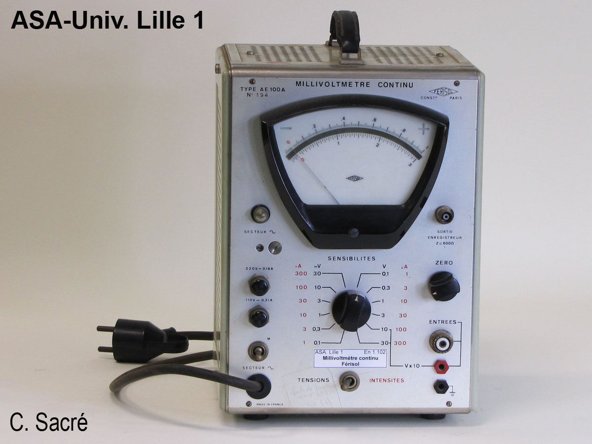 Millivoltmètre continu AE100A Férisol_1