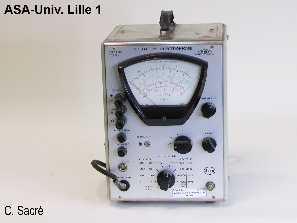 Voltmètre électronique Férisol A 205_1