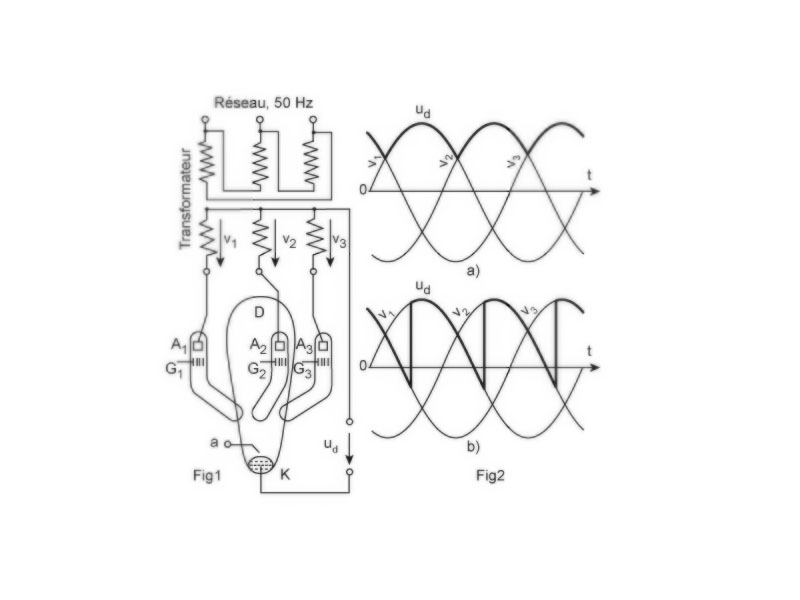 Redresseur triphasé à vapeur de mercure_2