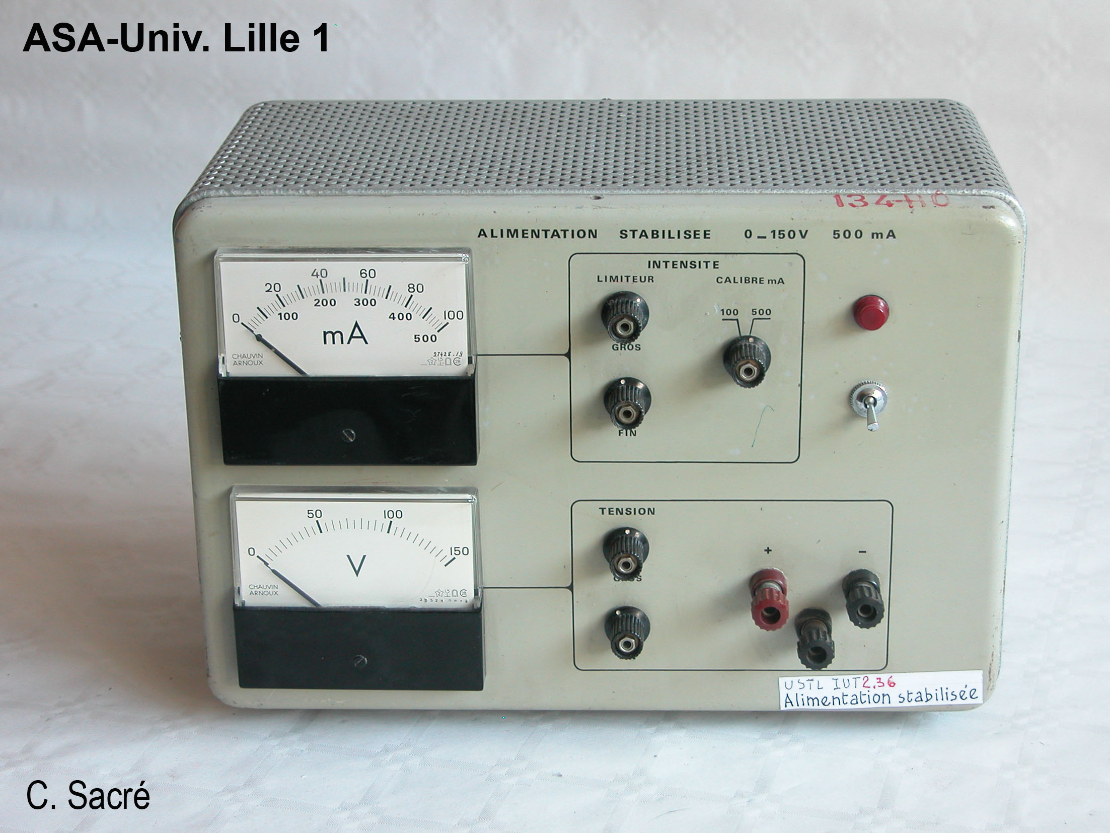 Alimentation stabilisée 134HO, IREL_1