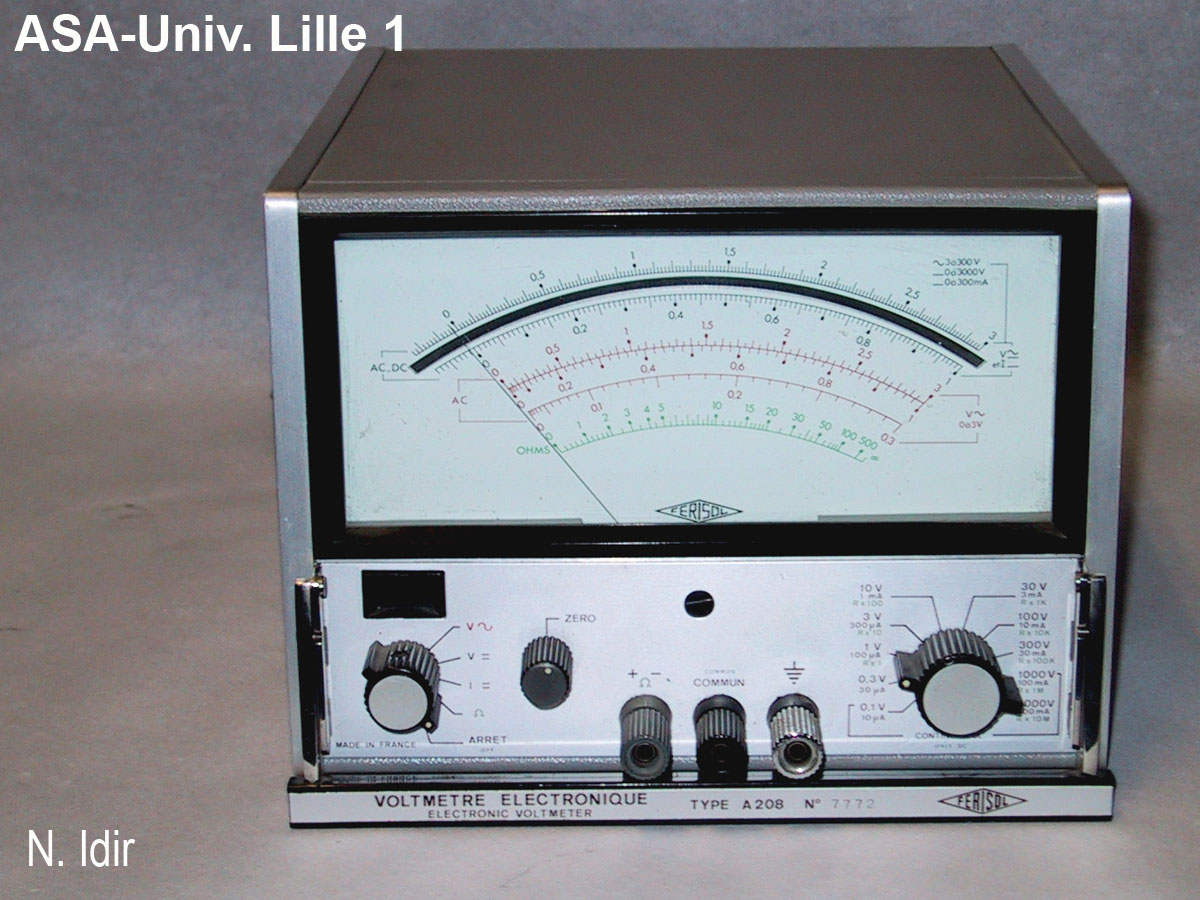Voltmètre électronique Férisol A 208_1